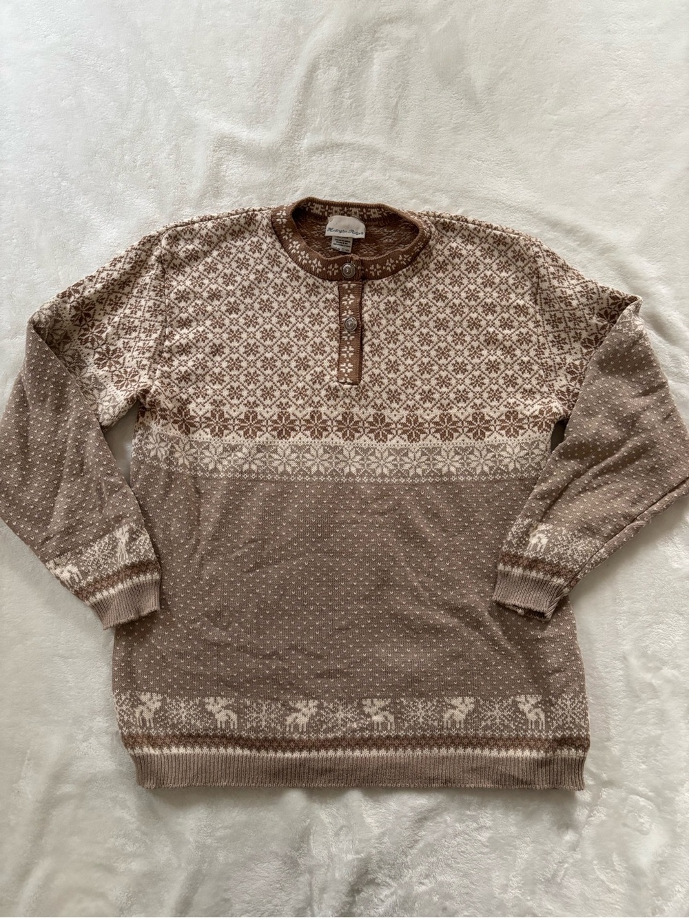 Vintage Huntington Ridge cotton sweater